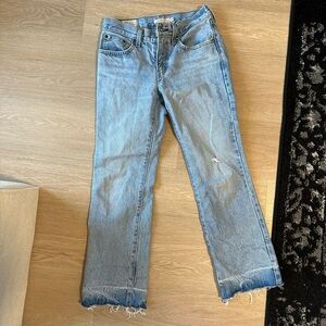 Levi middy ankle bootcut jeans
